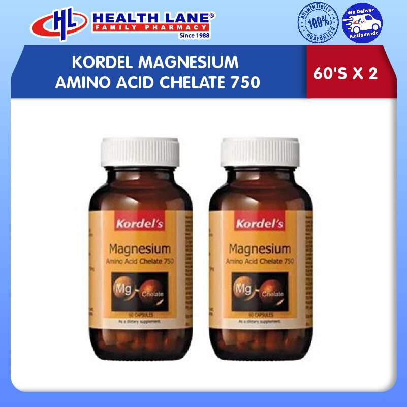 KORDEL MAGNESIUM AMINO ACID CHELATE 750 (60'Sx2)